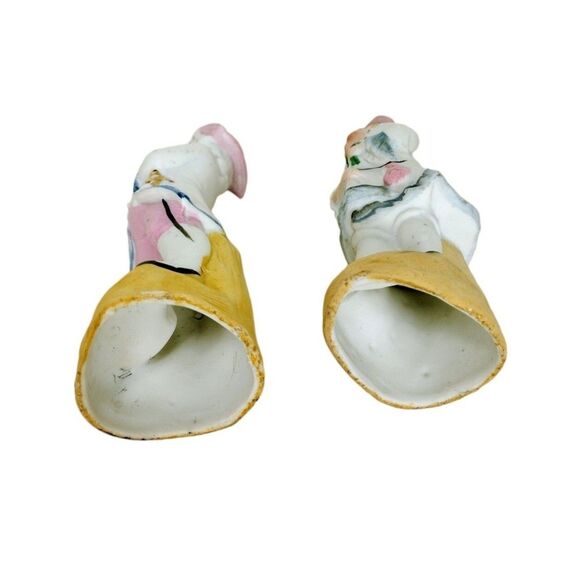 Vintage Bisque Girl and Boy Rosy Cheeks Porcelain Figurines Made in Germany - Picture 12 of 12